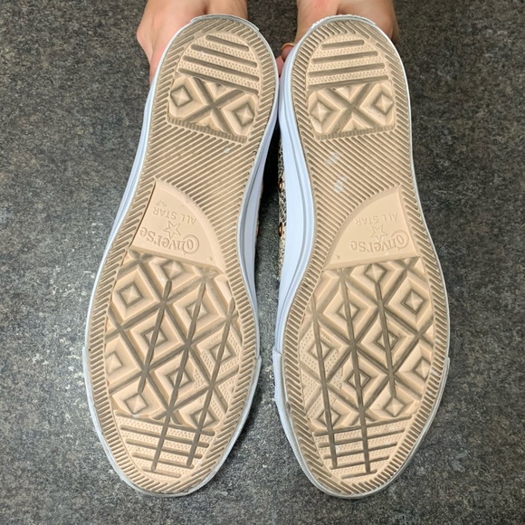 Converse Leather Snake Black Cream Animal - Picture 4 of 5